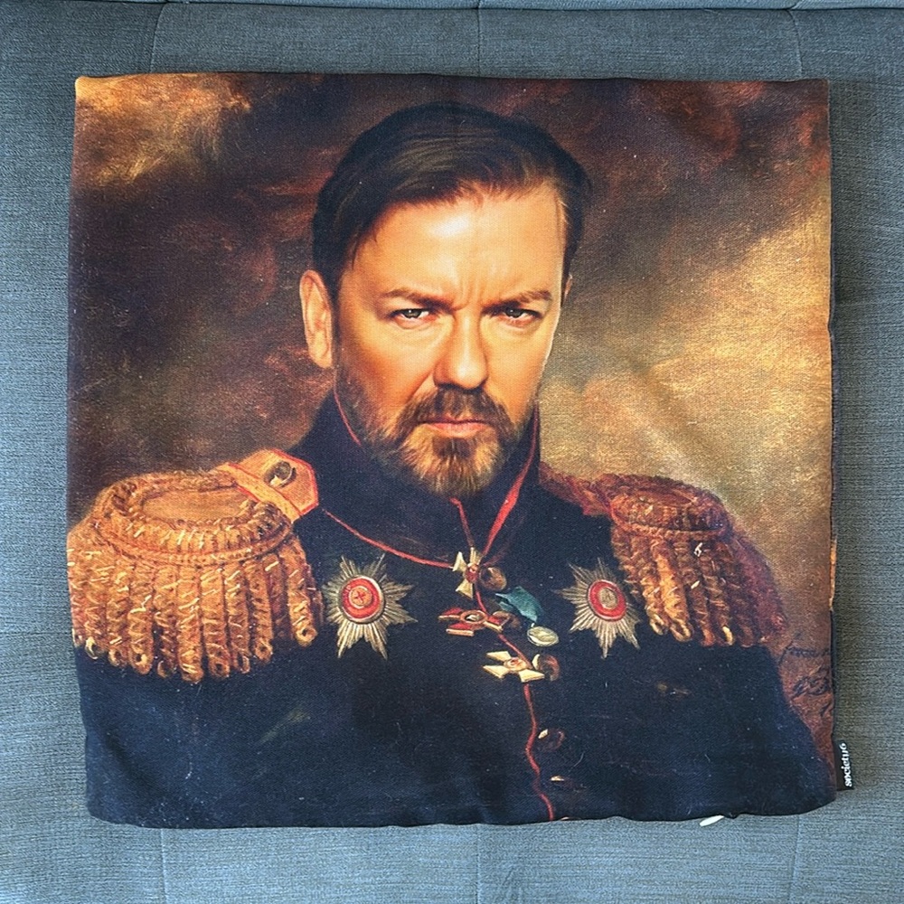 Society6 Ricky Gervais zippered pillow case